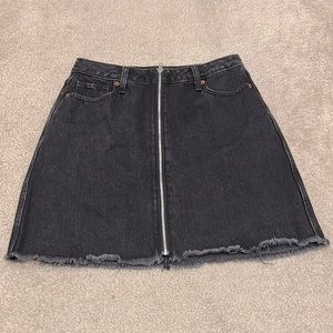 Abercrombie & Fitch - Zoe Natural Rise Vintage A-Line Jean Skirt